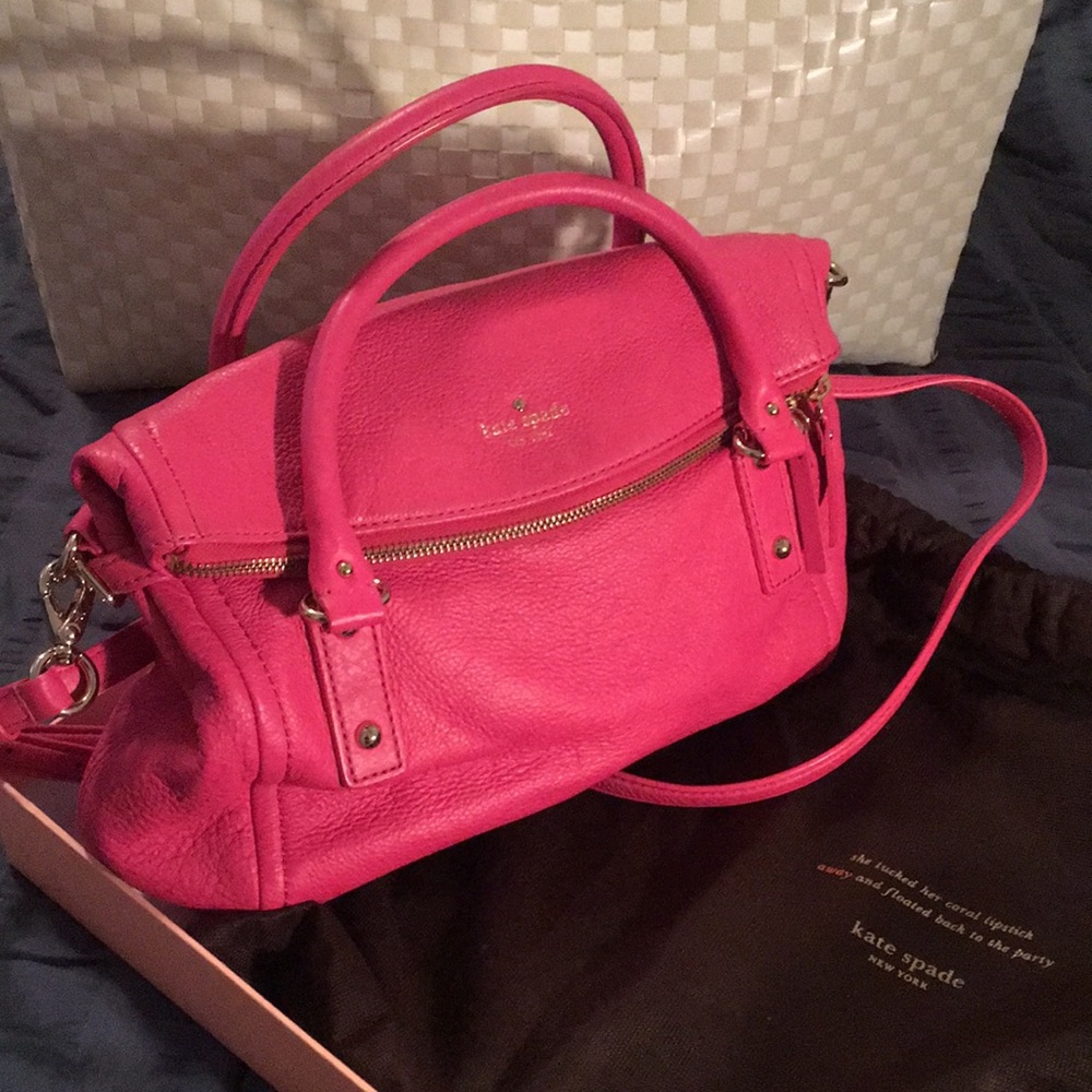 kate Spade Hot Pink Crossbody Bag
